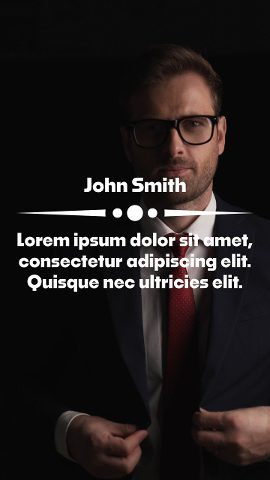 Vertical Ornament Divider Quote Paragraph Text Template After Effects Template
