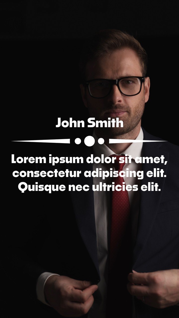 Vertical Ornament Divider Quote Paragraph Text Template After Effects Template