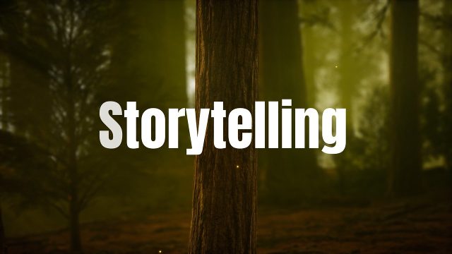 Sunlit Forest Storytelling Text Animation After Effects Template for Brand Narratives