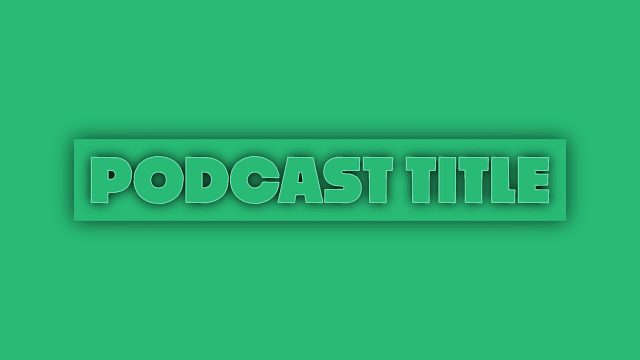 Raised Same Color Podcast Title Animation MOGRT Pack for Premiere Pro