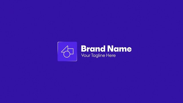 Logo Animations with Icon Tile and Wordmark Slide After Effects Template
