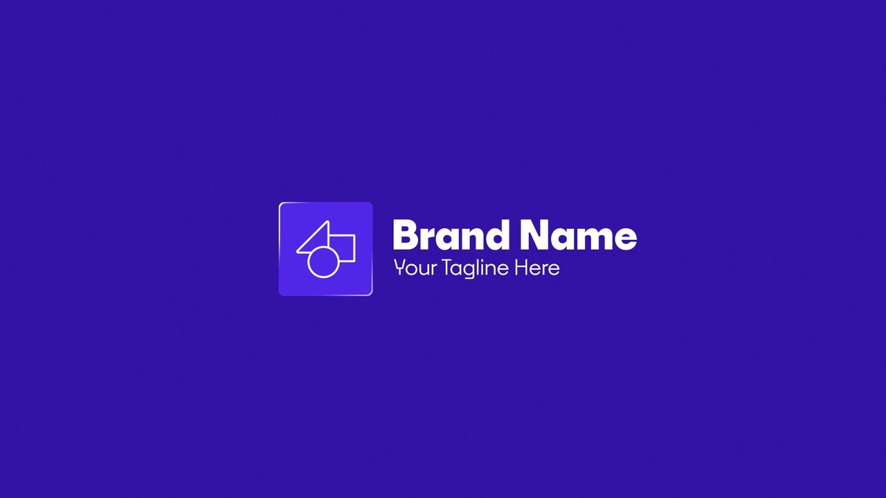 Logo Animations with Icon Tile and Wordmark Slide After Effects Template