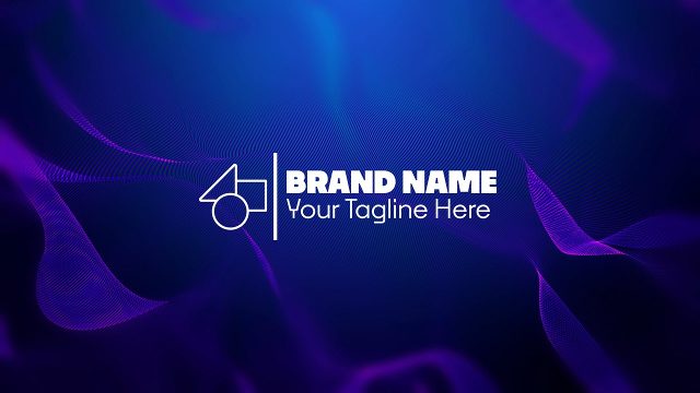 Purple Flow Lines Logo Animations Premiere Pro Motion Graphics Template