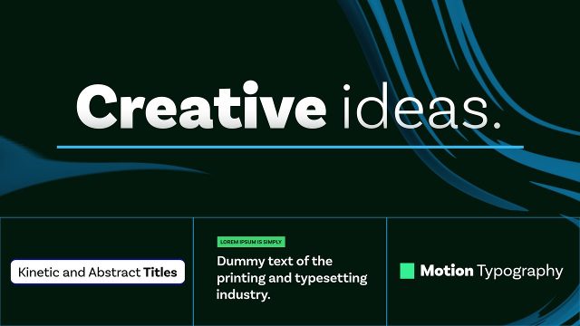Kinetic and Abstract Titles Pack with Colorful Liquid Backgrounds for Social Posts After Effects Template