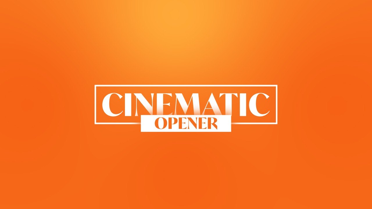 Movie Title Animation with Framed Word and Tab Caption Premiere Pro MOGRT