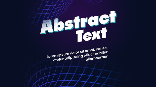 Tech Italic Text Card Animations on Wire Horizon Premiere Pro MOGRT