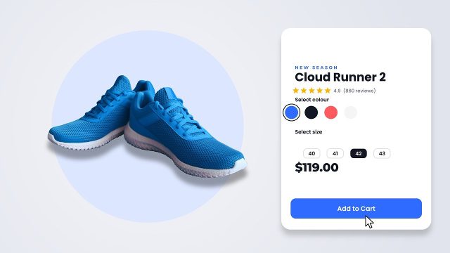 Size and Color Picker Store Promo with Special Offer Premiere Pro Template