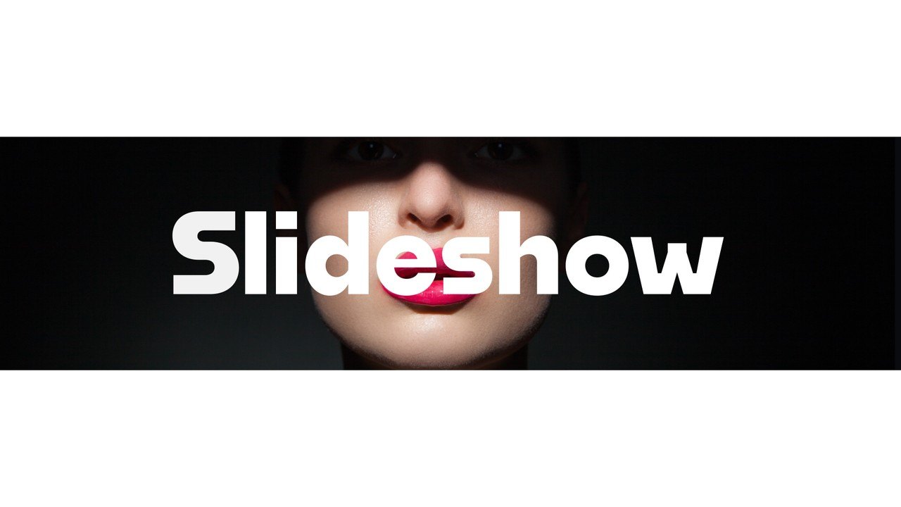 Stomp Photo Slideshow with Bold Word Overlays and Logo After Effects Template