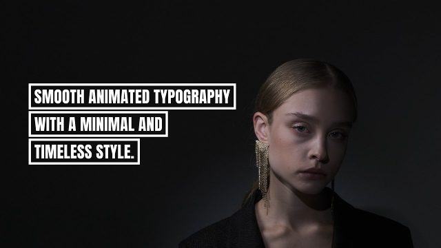 Modern and Minimal Text Effects After Effects Video Template