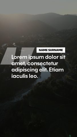 Vertical Quote Animation featuring Leaning Quotation Glyph and Credit Premiere Pro MOGRT