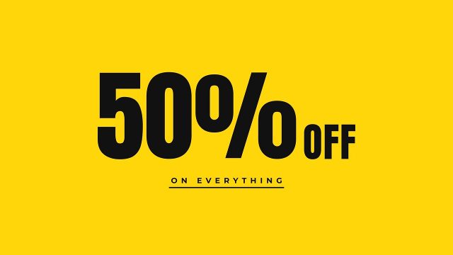 Percent Off Counter Title for Black Friday Sales After Effects Template