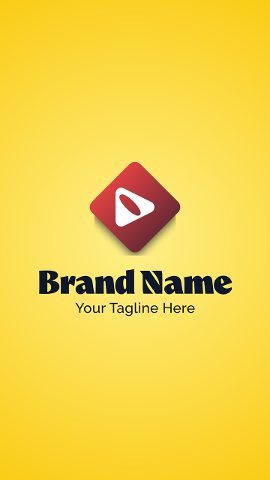 Minimalist and Bright Vertical Logo Animation