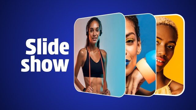 Thin Outline Frames Slideshow Opener featuring Gentle Zooms Premiere Pro MOGRT