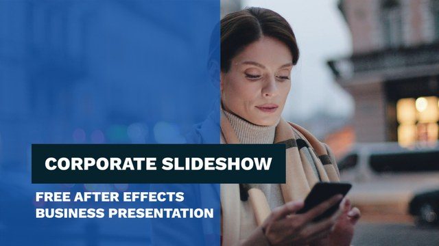 Corporate Slideshow Opener Free After Effects Business Presentation Template