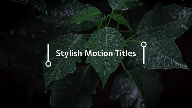 Stylish Motion Titles Free Template for After Effects with Modern Text Animation