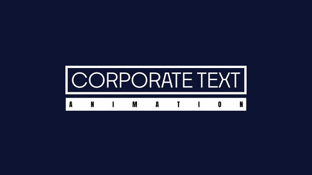 Hairline Box Corporate Text Animations with Letter Spaced Subline After Effects Templates