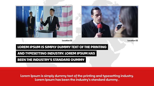 Urgent News Broadcast Report Panel After Effects Template