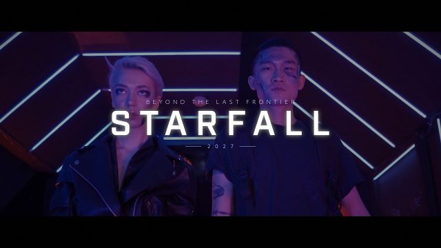 Wide Bold Sci-Fi Film Title with Tagline After Effects Project