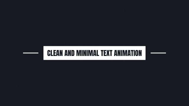 Corporate Clean and Minimal Caption Box Text Animation for Adobe After Effects