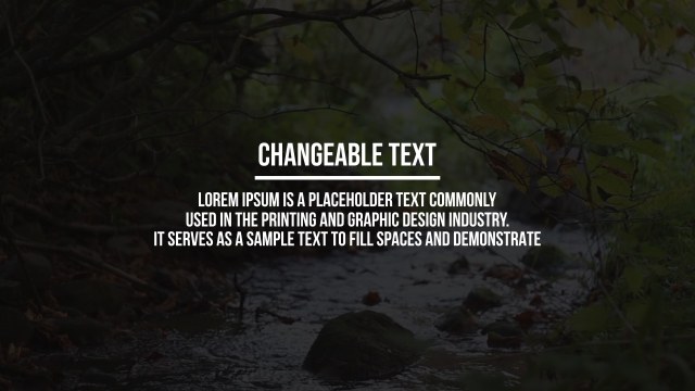 Minimal Headline and Paragraph Headline for Documentary Films – Free After Effects
