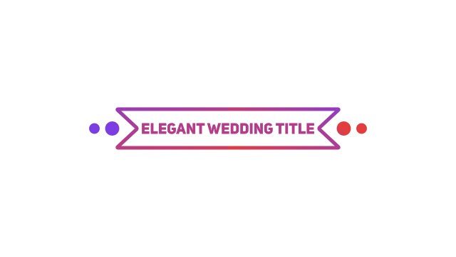 Minimal Dotted Ribbon Wedding Headline – Free Premiere Pro MOGRT for Anniversary Videos