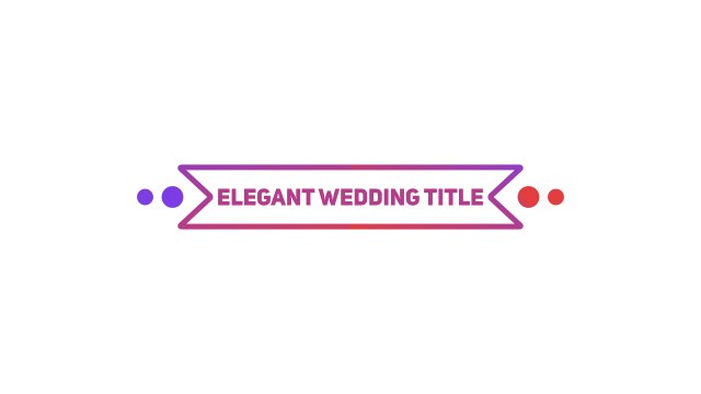 Minimal Dotted Ribbon Wedding Headline – Free Premiere Pro MOGRT for Anniversary Videos