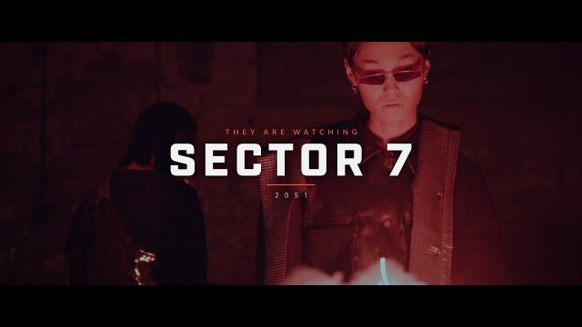 Futuristic Film Title with Extended Bold Type and Year Premiere Pro MOGRT