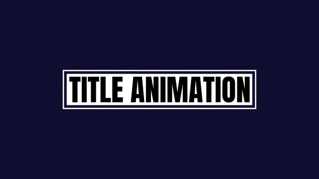 Minimal Narrow Framed Title Animation for Documentaries MOGRT Template