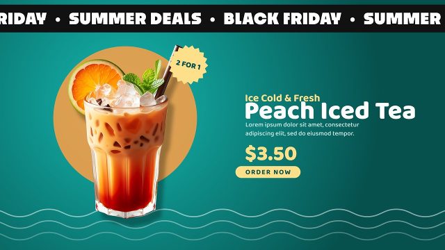 Black Friday Retail Offer with Summer Ticker and Price Drop Premiere Pro Template