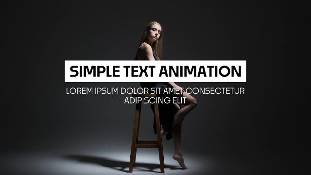 White Label with Short Paragraph Simple Text Animations for Annual Reports After Effects Template Pack