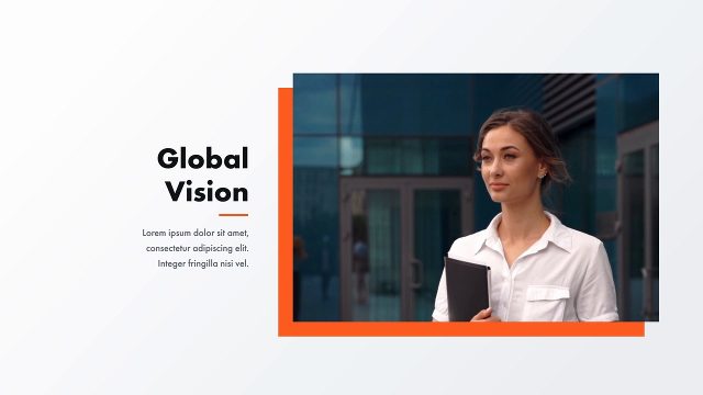 Corporate Presentation featuring Outline Box Photo Frames Premiere Pro MOGRT