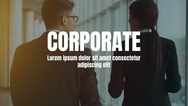 Narrow Corporate Titles with Short Text Premiere Pro MOGRT