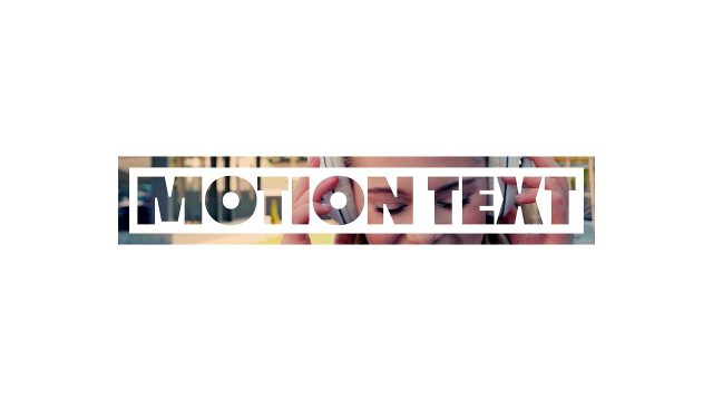 Animated Corporate Media Filled Boxed Motion Text After Effects Template
