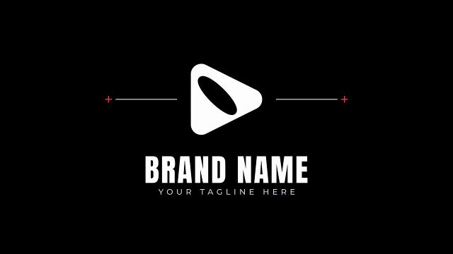 Crosshair Rail Logo Intro featuring Glitch SFX Premiere Pro MOGRT