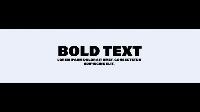 White Band between Bars Bold Text Openers After Effects Template