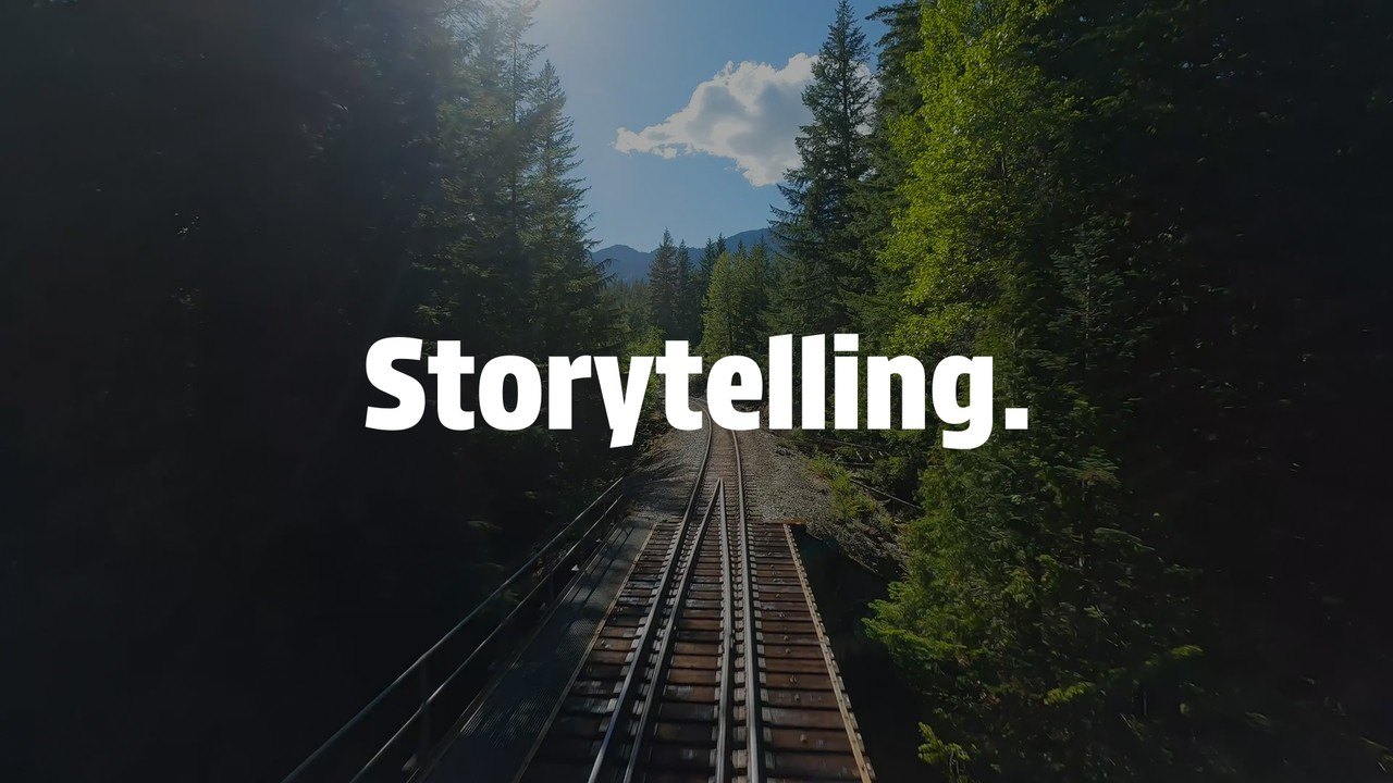Storytelling Titles with Sixteen Spinning Lines After Effects Template