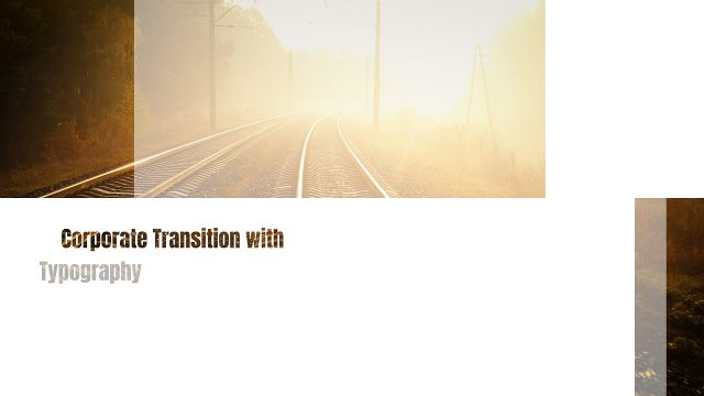 Corporate Cutouts Text Transitions featuring White Panel and Thin Rule After Effects Project