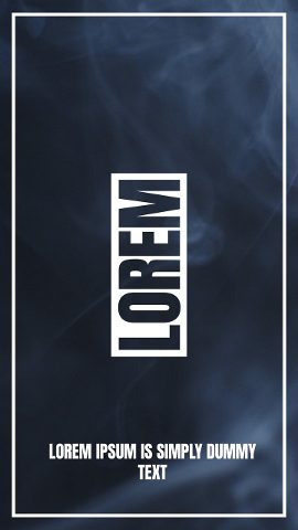 Vertical White Box Word then Smoky Frame Story Titles with Caption After Effects Template