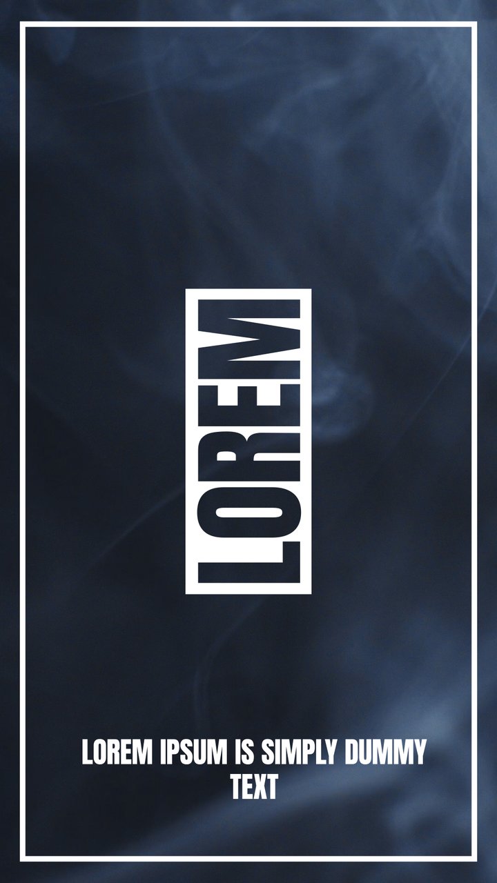 Vertical White Box Word then Smoky Frame Story Titles with Caption After Effects Template