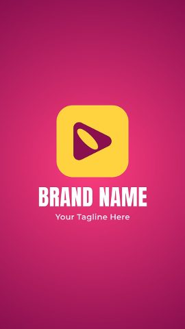 Sleek Vertical Logo Intro Animation
