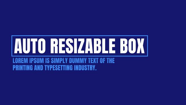 Auto Resizing Blue Frame Corporate Title Animations for Adobe After Effects