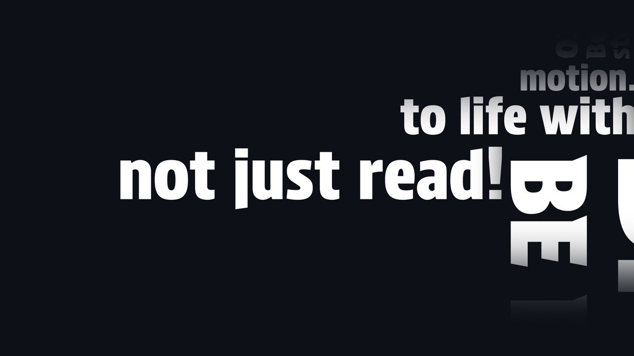 Dynamic Message Kinetic Typography with Flowing Words After Effects Template