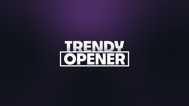 Bold Word Opener Titles into Boxed Second Line After Effects Template