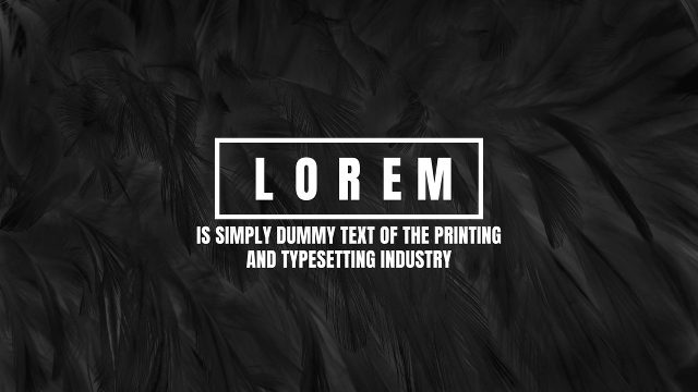 Kinetic Typography Title with Tilted Outline Frame that Straightens Project for After Effects