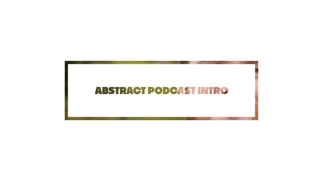 Abstract Framed Cut Out Text Transition for Podcast Openers Premiere Pro MOGRT