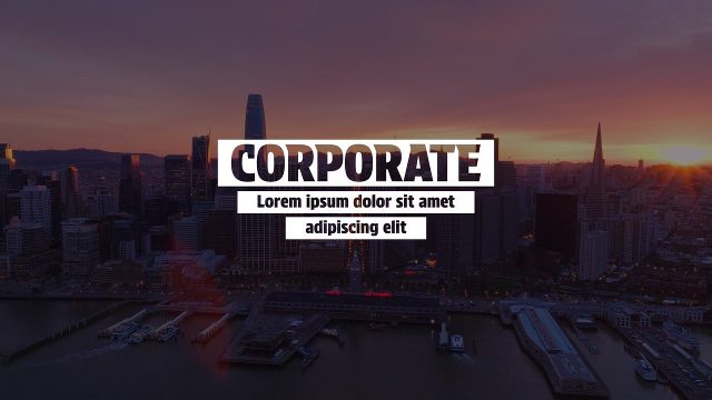 Box Word Title Animation with Stacked Mini Copy Boxes After Effects Template