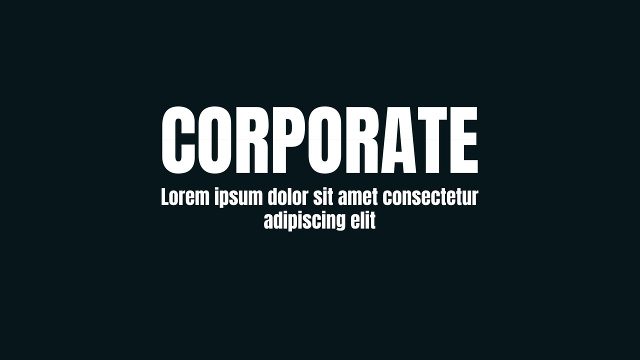 Condensed Corporate Headline with Paragraph for Corporate Presentations After Effects Template Pack