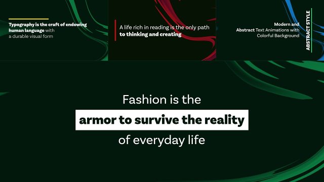 Modern Quote and Highlight Text Animations Pack on Colorful Waves for After Effects