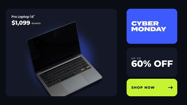 Rounded Tile Grid Cyber Monday Product Promo Premiere Pro Template