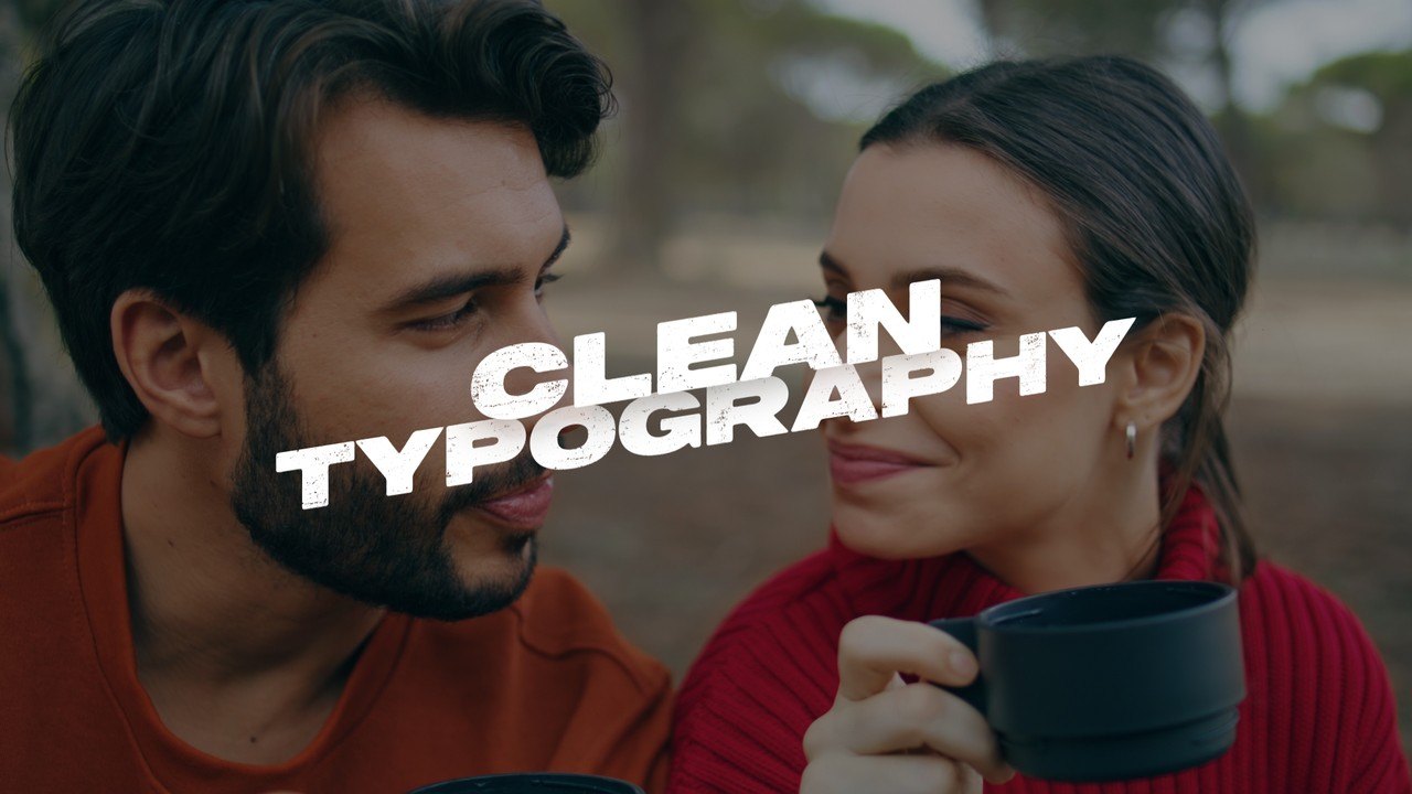 Lifestyle Text Headings with Slanted Two Rows Premiere Pro MOGRT